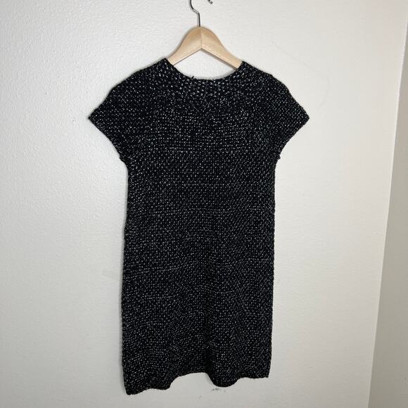 Crazy 8's Black Silver Sweater Dress XL 14 - Picture 5 of 9